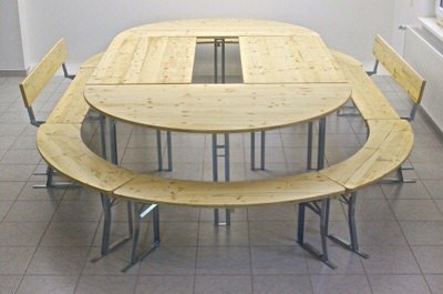 Runde Biertischgarnituren 120cm bis 200cm Tischgröße Runde Biertischgarnituren 120cm bis 200cm Tischgröße
