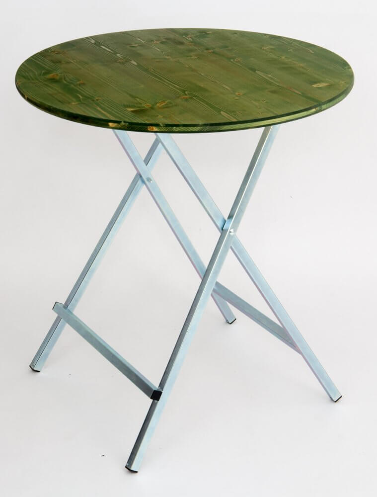 Stehtisch 100cm grün lasiert Nr.69
