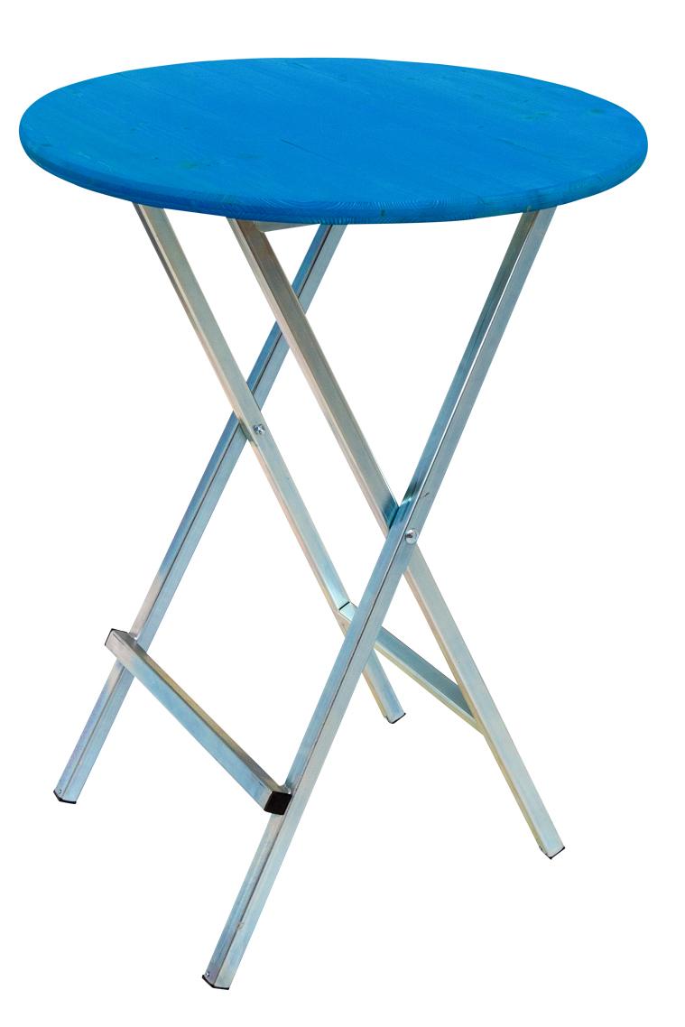 Blaue Stehtische 80 cm
