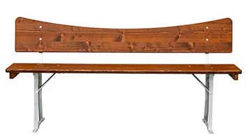Bierbank mit Lehne für Bierzeltgarnitur 180 cm lang