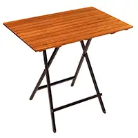 Bartisch und Stehtisch 120 cm lang und 75 cm breit</h3>Die Leisten haben einen extra kleinen Abstand. Durch die kleinen Zwischenräume kann Wasser gut ablaufen, aber kein Besteck durchfallen. Solche Hochtische werden gerne zur Besteckablage verwendet. Bartisch 120 cm lang