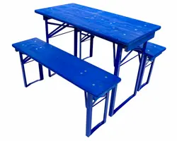 Festzeltgarnitur in Signalblau