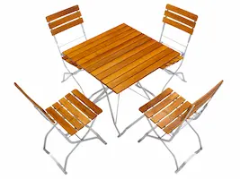 Biergartengarnitur für 4 Personen 04bg und 01bg