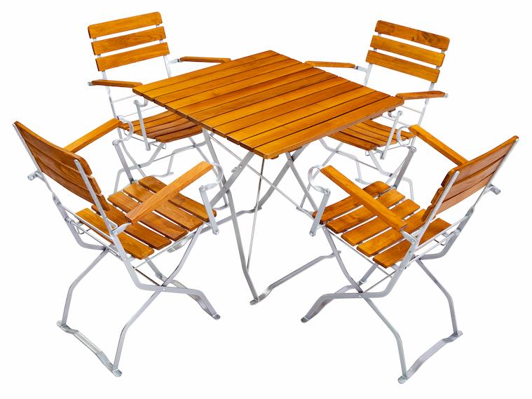 Sessel für Biergartenmöbel drei Rückenleisten