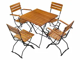 Biergartenmöbel mit und ohne Armlehne Biergartenmöbel mit und ohne Armlehne