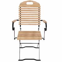 Biergartensessel Armlehne gerade 12bgsn