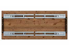 Vierbeiniger Biertisch 160x80 cm - Gestellvariante 5 Vierbeiniger Biertisch 160x80 cm mit gegenüberliegenden klappbaren Gestellen