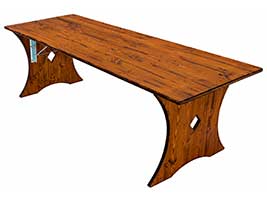 Biertisch mit Holzplatten als Füßen Biertisch Modell 308 mit klappbaren Holzfüßen aus dreischichtigen Holzplatten