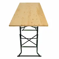 Biertischerhöhung und klappbares Stehtischgestell