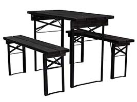 Bierzeltgarnitur mit halber Länge