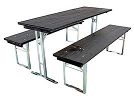 Bierzeltgarnituren Tischplatten nFase