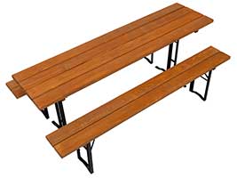 Bierzeltgarnituren für den Biergarten