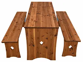 Komlett Holz Bierzeltgarnitur