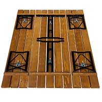 klappbare Bierzeltgarnitur aus Latten