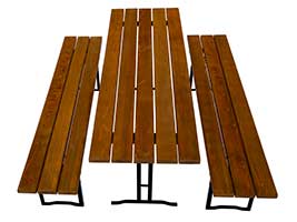 Bierzeltgarnitur für den Außenbereich