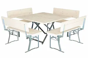 Quadratische Bierzeltgarnituren