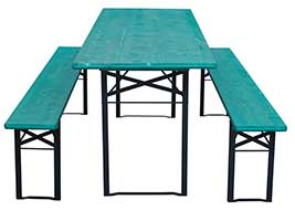 Passende Biertische stehen von 50 cm bis 120 cm Tischbreite zur Auswahl. Für Bänke und Tische verwenden wir je nach Größe immer optimal abgestimmte Bank- und Tischbeine. Es stehen auch Tischgestelle mit besonders viel Beinfreiheit zur Verfügung. Die Länge der Bierzeltgarnituren kann von 100 cm bis 220 cm bestellt werden. Opalgrün gehört zur RAL-Farbpalette und hat die RAL-Nummer 6026. Bierzeltgarnitur mit verschiedenen Tischgestellen erhältlich