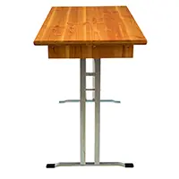 T-Gestell mit und ohne Bodenschoner Biertischgestell in T-Form mit montiertem Bodenschoner