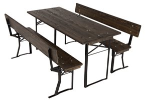 Festzeltgarnitur dunkel Modell 120