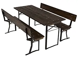 Festzeltgarnitur dunkel Modell 120
