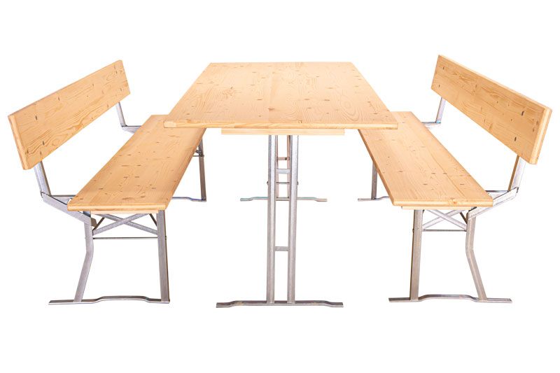 80 cm Festzeltgarnitur kaufen klarlackiert Festzeltgarnitur baenke lehne 315