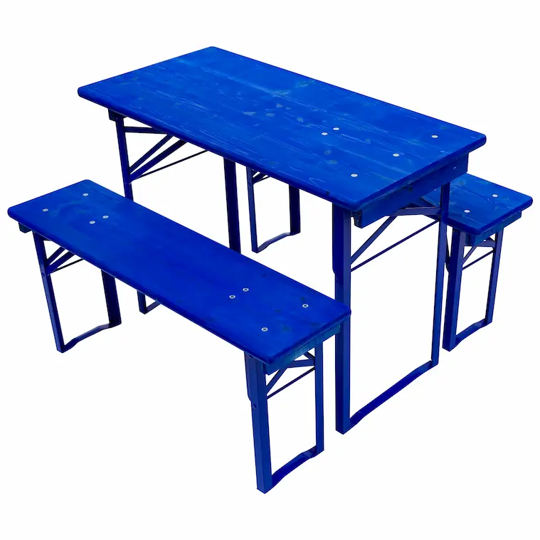 Festzeltgarnitur komplett signalblau