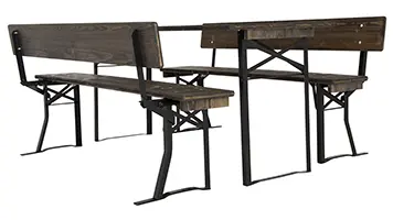 Festzeltgarnituren Ebenholz 164 cm
