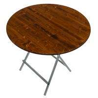 Klappstehtisch 120 cm nussbaum