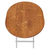 Stehtisch mit ovaler Tischplatte 80 cm