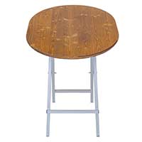 Stehtisch mit Fichtenholzplatte, Modell 24