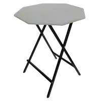 Achteckiger Bistrotisch mit breitem schwarzem Gestell Modell 214