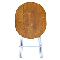 Klappstehtische oval, Breite 80 cm, Länge 100 cm