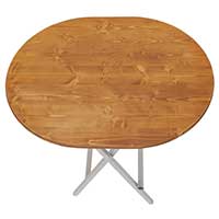 Stehtisch in der Holzfarbe Robinie