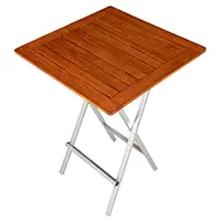 Quadratischer Stehtisch mit verzinktem Quadratrohrgestell