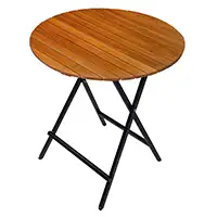 Klappbare Stehtische aus Holz mit 100 cm Tischplatte