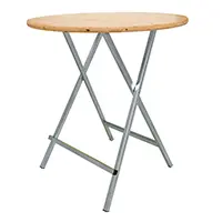 Klappmechanismus des Stehtisches Modell 01 Zusammenklappbarer Stehtisch Modell 01 mit Scherengestell