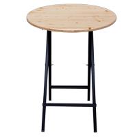stehtisch Front schwarz beschichtet 22s