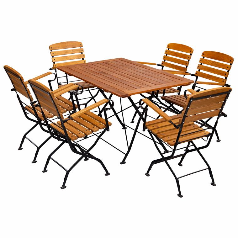 Terrassenmöbel im Set Sitzgruppe für 6 Personen