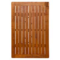 An dem Tisch können vier Erwachsene ohne Weiteres dauerhaft Platz nehmen oder stehen. Die Belastbarkeit des Tisches beträgt mindestens 300 kg, wenn die pro Person mindestens 75 kg zu erwarten sind. Die Tischplatte aus braun lasiertem Robinienholz weist eine noch deutlich höhere Belastbarkeit auf. Aufgrund ihrer hohen Belastbarkeit in Verbindung mit der Verwendung robuster Materialien erweisen sich diese Terrassenmöbel als langlebige Ausstattung, die über viele Jahre hinweg genutzt werden kann Terrassenmöbel-Set aus braun lasiertem Robinienholz