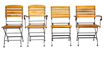 drei Gastronomie Terrassenstühle im Vergleich