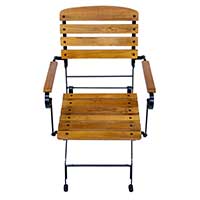 Klappstuhl für Biergärten Terrassen, und vieles mehr. Durch die Verwendung von Robinien holz und hochwertigem Stahl sind unsere Klappmöbel bestens für den Einsatz unter Witterungsbedingungen gerüstet. Klappstühle Biergarten Terrassen