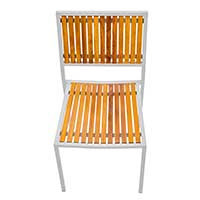 Durch die massiven Rahmen aus Stahl ist der Terrassenstuhl verwindungssteif in alle Richtungen. Es gibt kein Wackeln, Schwingen, Knarren oder Durchbiegen. Die Terrassenmöbel haben Rahmen aus Stahl