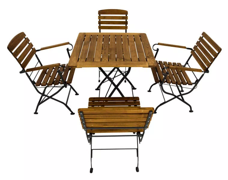 Terrassenmöbel vier Stühle