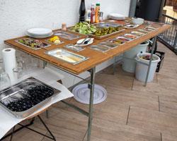 Theke Gastronomie Salat Buffet