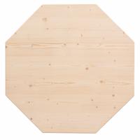 achteckige Tischplatte roh 80 cm